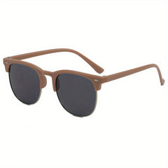 Y2K Half Frame Sunglasses Sun Protection Party Gift Travel Accessories
