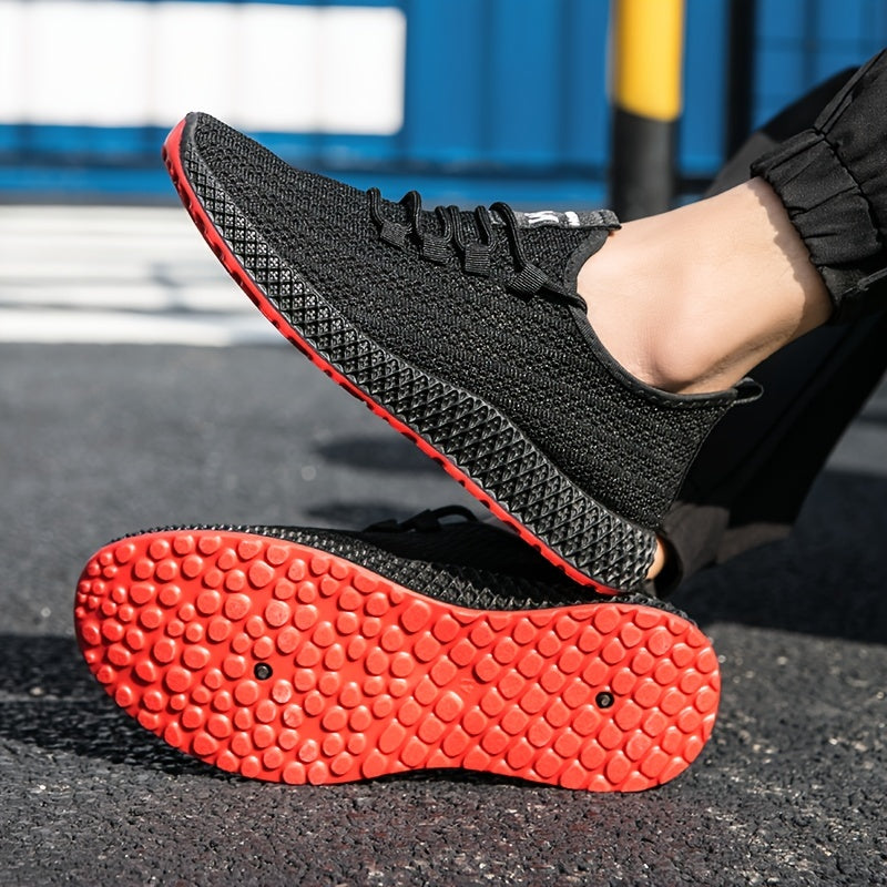 Men's Slip-on Athletic Shoes Breathable Lightweight Shoelaces