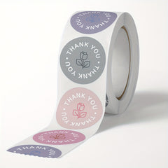 Rose Flower Pattern Self-adhesive Label Gift Wrapping Decoration