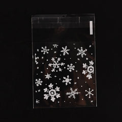 100Pcs Christmas Cellophane Treat Gift Bags