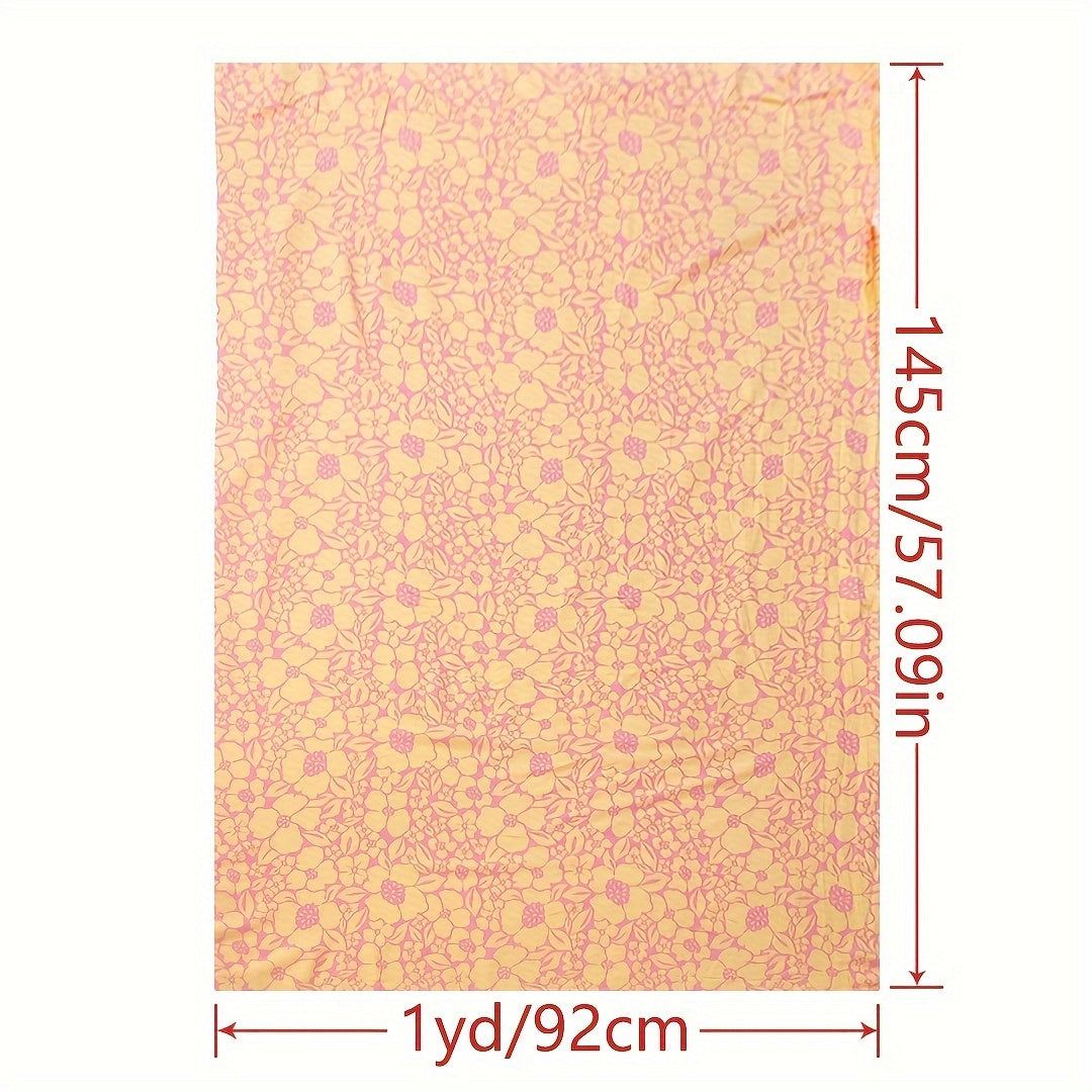 1yd Faux Cotton Fabric DIY Clothes Dress Pants Fabric Quilt Covering