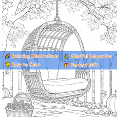 Cozy Corner Adult Coloring Book 22 Pages 20x20 cm Deluxe Edition