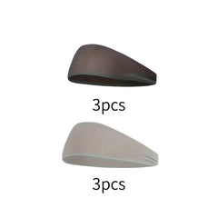 6pcs Sports Hair Bands Men's Yoga Headband Sweat Absorbing Band