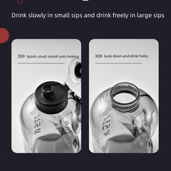 7L Large Capacity Sports Water Bottle Portable Plastic Cup