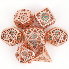 7pcs Geared Metal Dice Set for RPG Board Games