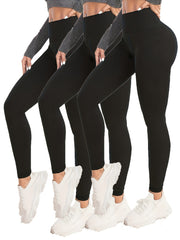 3pcs High Waist Yoga Pants - Running Fitness Leggings