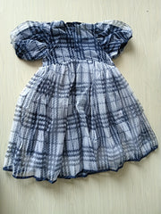 Girl's Casual One piece Dress Puff Sleeve Princess Style Skirt