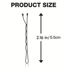 20pcs Metal Bobby Hair Pins in Storage Container