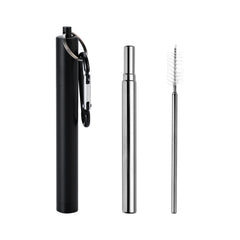 Portable Telescopic Straw Set Stainless Steel