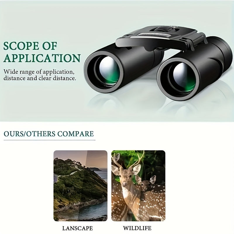 HD Compact Binoculars for Sports Camping Travel