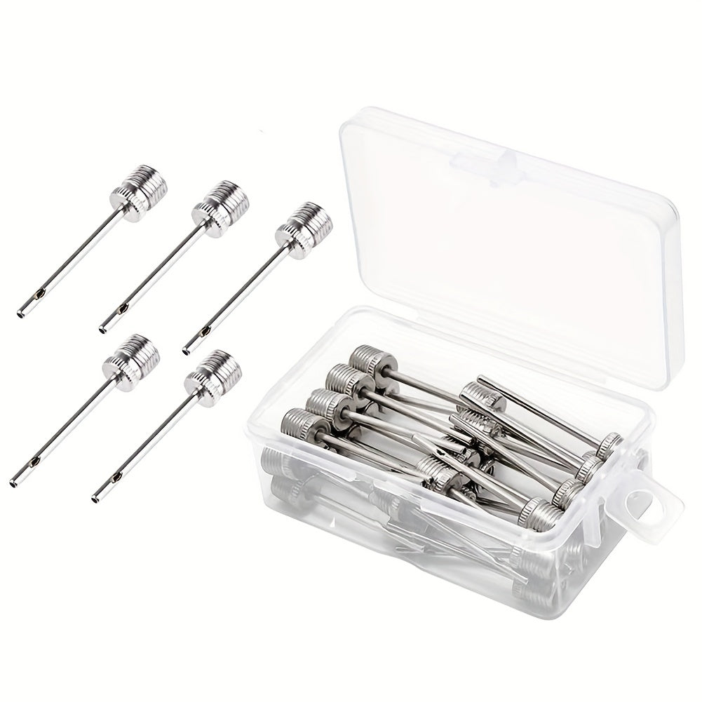 30pcs Ball Pump Needles w/ Storage Box for Handball Football Basketball