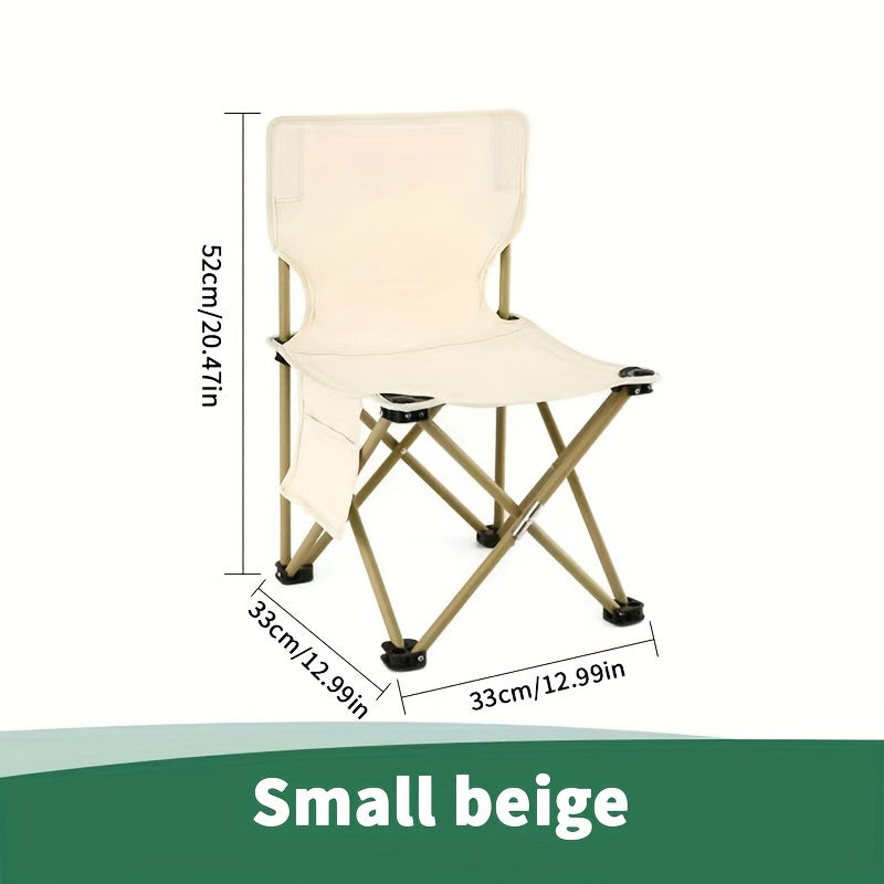 Folding Beach Chair for Fishing Camping Picnic Leisure - Portable Outdoor Seat