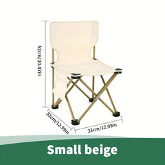 Folding Beach Chair for Fishing Camping Picnic Leisure - Portable Outdoor Seat