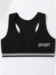 Girls Wireless Padded Sport Bra Kids Underwear