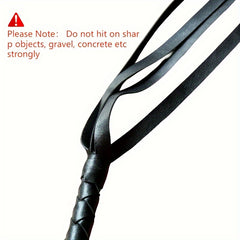 PU Leather Long Horse Whip for Equestrian Shows