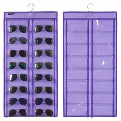 Dual Sided Hanging Sunglasses Organizer Wall Eyeglass Holder Sunglass Rack