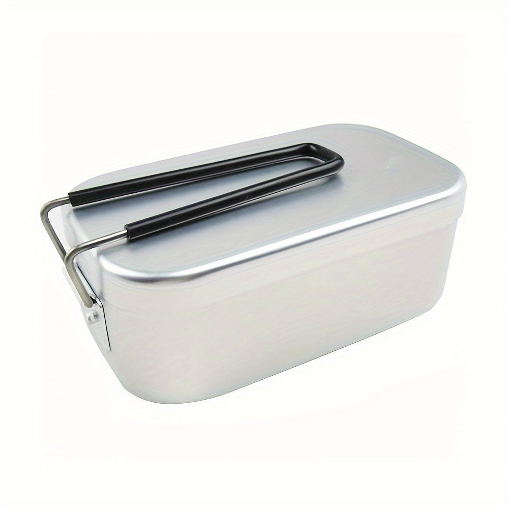 Aluminum Lunch Box Set Portable Foldable Heatable Bento Box