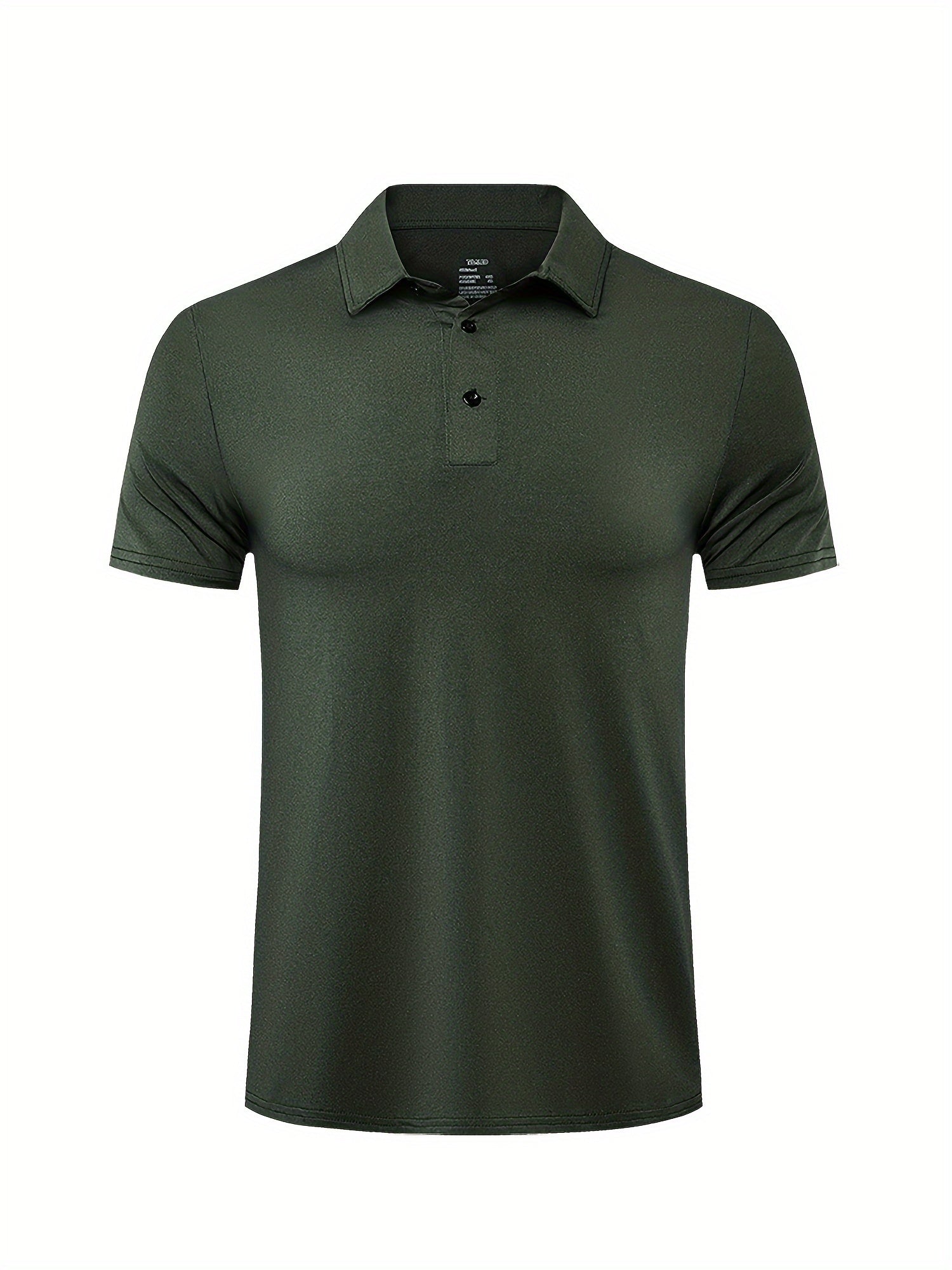 Men's Solid Quick drying Moisture Wicking Short Sleeve Shirt