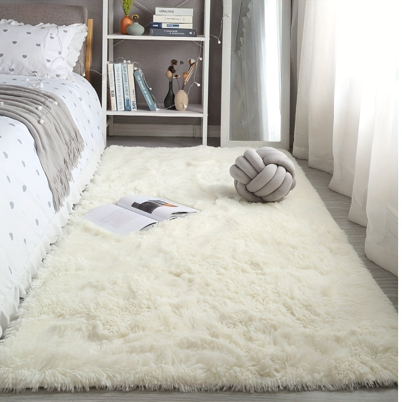 Soft Plush Shag Area Rug Fluffy Shaggy Floor Carpet Bedroom Non Slip