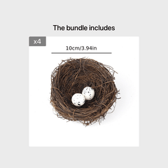 Easter Party Decorations Bird House with Nest & Eggs