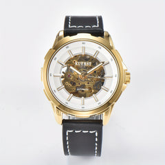 KUERST Teenager's Watch Men's Automatic Mechanical Watch Classic Hollow Luminous