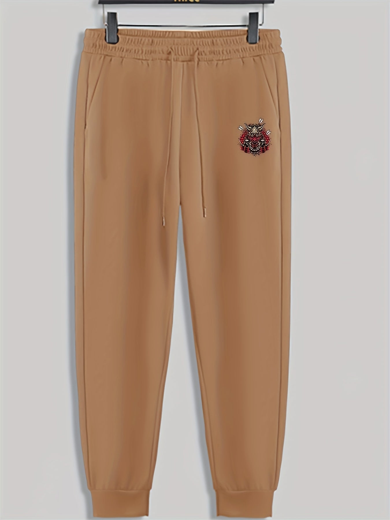 Abstract Pattern Print Men's Pants Drawstring Sweatpants Loose Casual Trousers