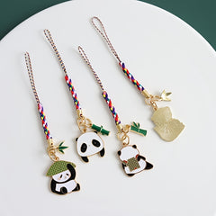 National Treasure Panda Bamboo Lanyard Phone Chain