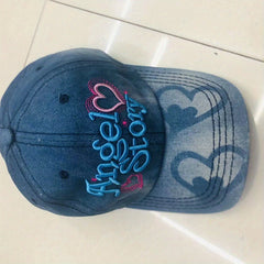 Y2K Letter Embroidery Baseball Cap Cotton Vintage Sports Hat Adjustable