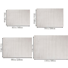 Soft Fluffy Faux Wool Area Rug Washable Large Indoor Carpet