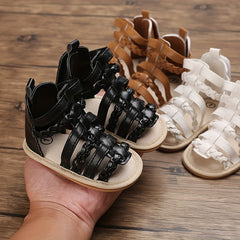 Baby Girl Breathable Open Toe Sandals Lightweight Anti-Slip Comfortable