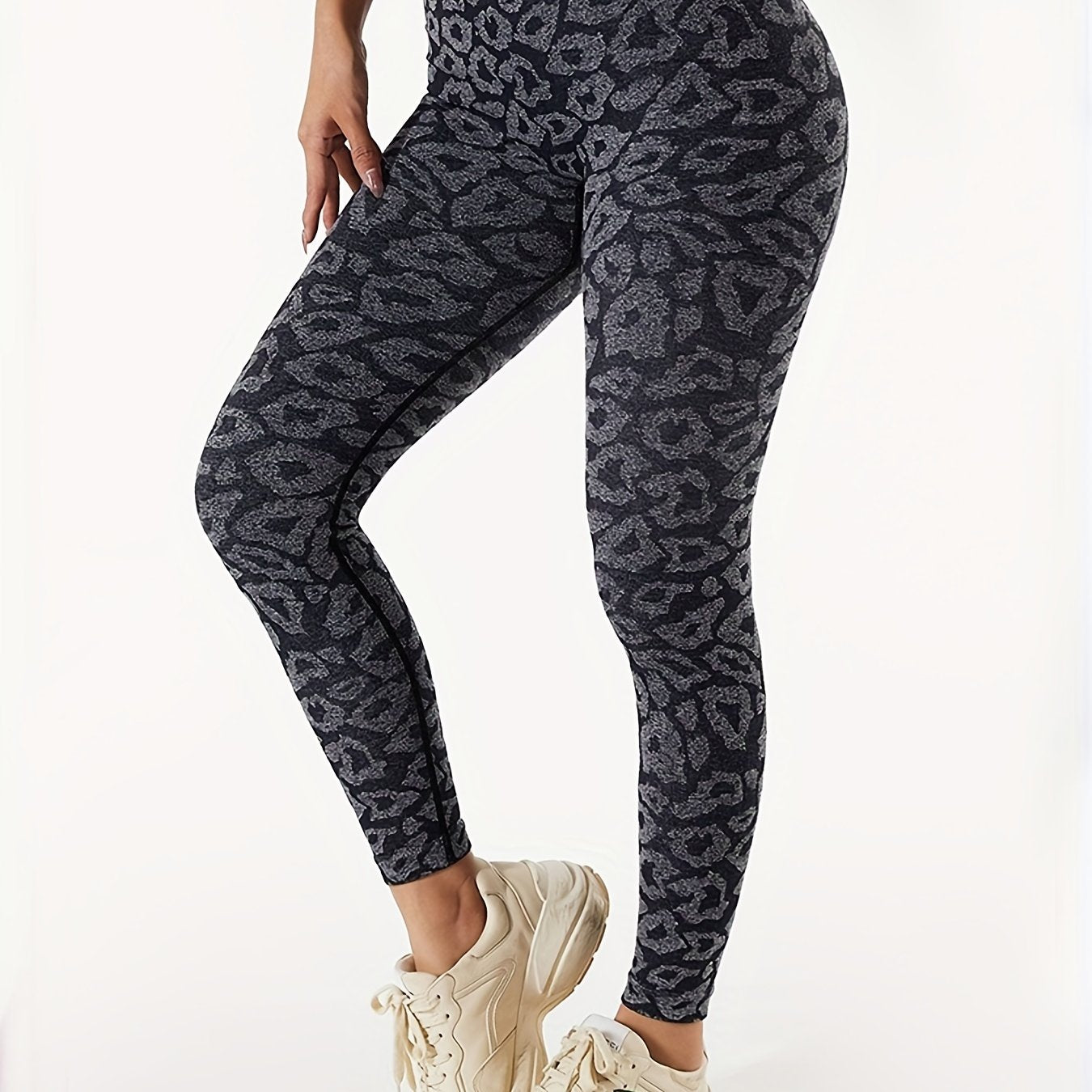 Leopard Print High Waist Yoga Leggings Women's Activewear