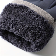 Windproof Waterproof Velvet Thickened Warm Gloves Touch Screen