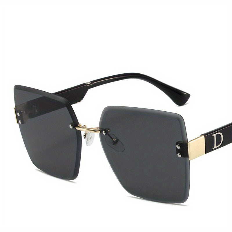 Rimless Sunglasses Gradient Glasses UV400