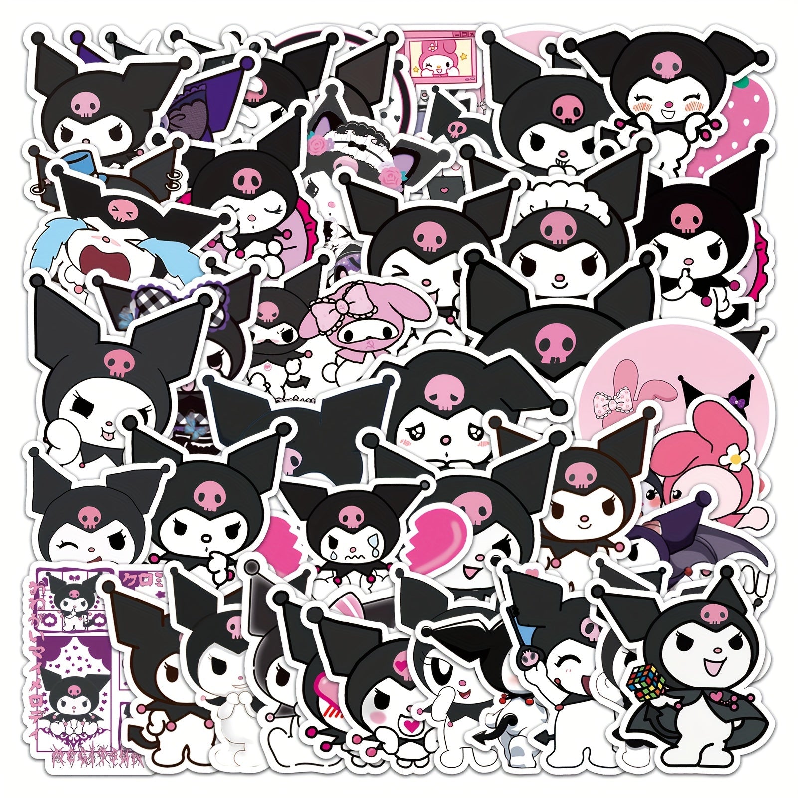 50pcs Anime Cartoon Graffiti Stickers Waterproof Guitar Skateboard Phone Lap