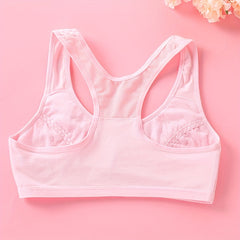 Girl's Sports Bra No Steel Ring No Trace Elastic Underwear
