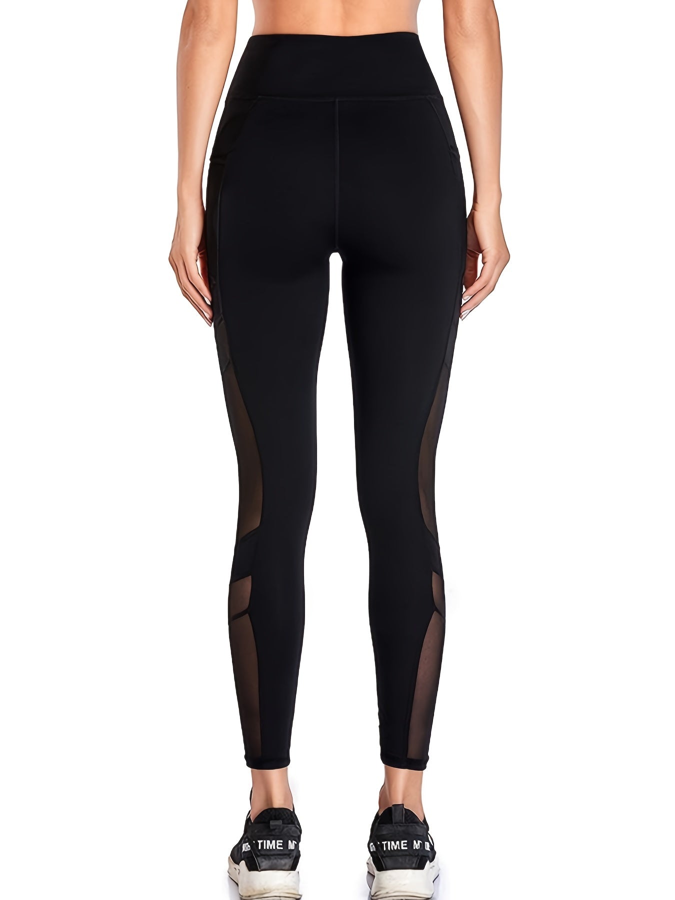 Sports Leggings Wide Waistband Butt Lifting Yoga Pants