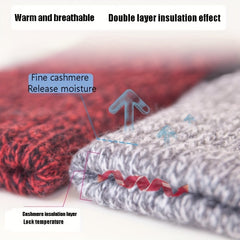 Winter Touch Screen Gloves Thick Insulated Wool Mittens