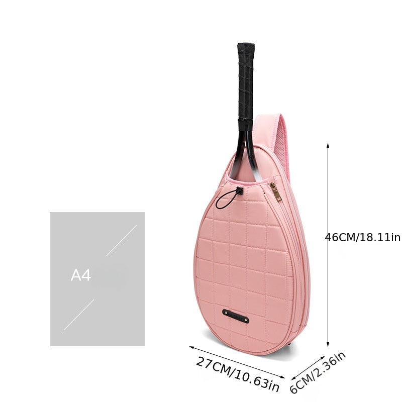 Crossbody Bag for Badminton & Tennis Rackets Chest Shoulder Purse