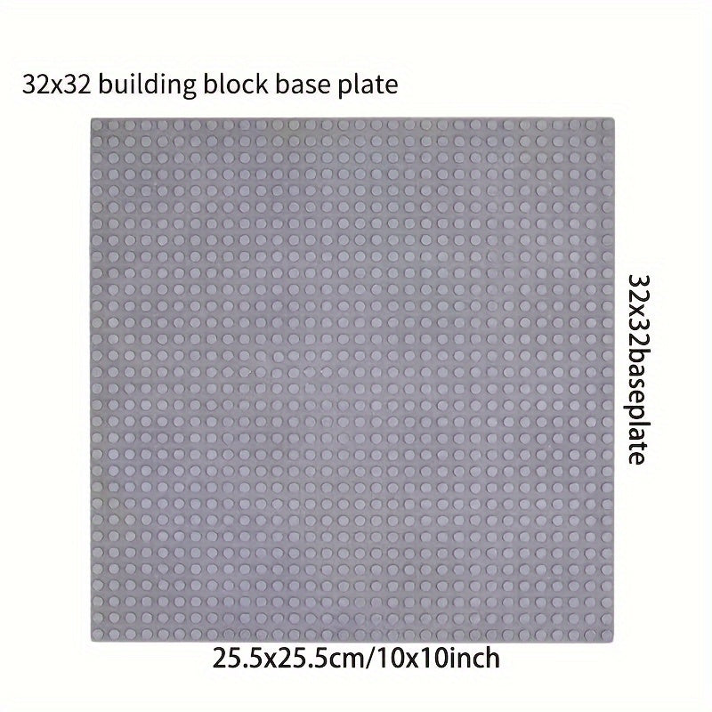 Building Block Base Plate 32x32 Studs Compatible with Most Brands