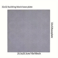 Building Block Base Plate 32x32 Studs Compatible with Most Brands
