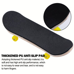 Professional 30mm Smiley Face Finger Skateboard DIY Mini Toy