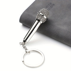 Microphone Keychain for Women - Car Key Holder and Bag Accessory
