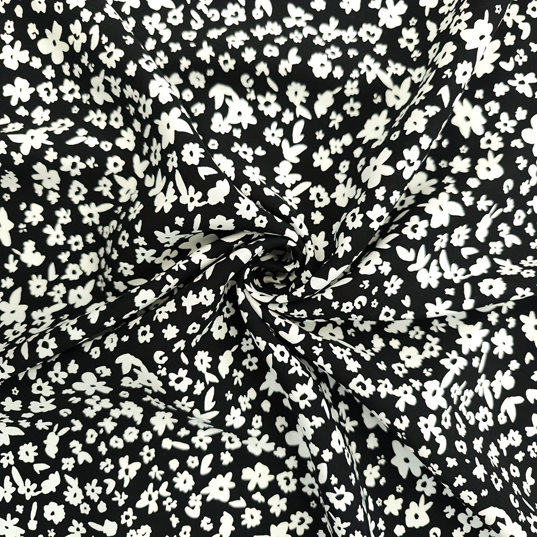1yd Faux Cotton Fabric for DIY Clothes Pants Dress Quilt Covering