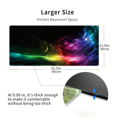 Non-slip Wide Large Mouse Pad and Keyboard Pad Starry Sky