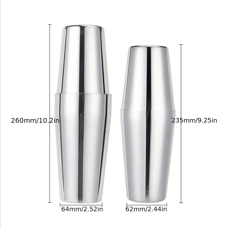 4pcs Stainless Steel Cocktail Shaker Ounce Cup