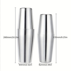 4pcs Stainless Steel Cocktail Shaker Ounce Cup