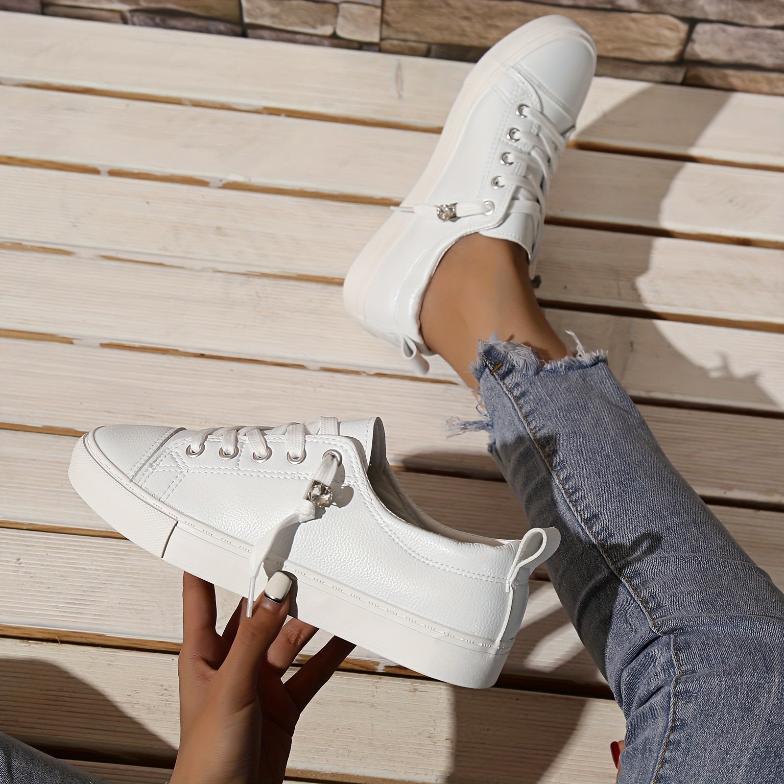 Women's Casual Canvas Sneakers Lightweight Slip On Walking Shoes