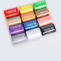 Polyester 500 1000M Sewing Machine Thread Multicolor Sewing Thread