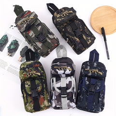 Camouflage Zipper Pencil Case Student Stationery Storage Box