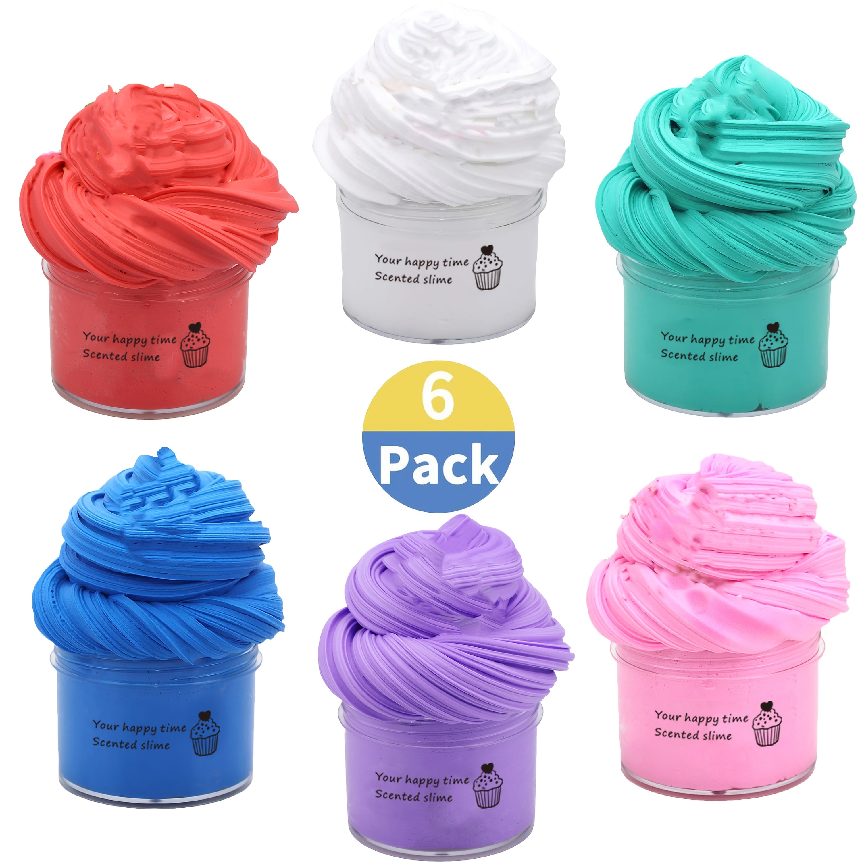 6pcs Butter Slime Kit Surprise Slime Toys for Kids Party Favors